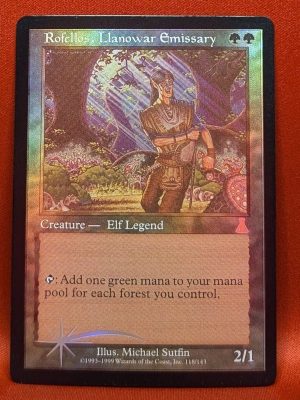 FOIL Rofellos, Llanowar Emissary from Urza’s Destiny MTG Proxy