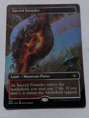 FOIL Sacred Foundry (Borderless) from Unfinity Proxy