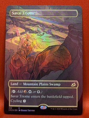 FOIL Savai Triome (Showcase) from Ikoria MTG Proxy