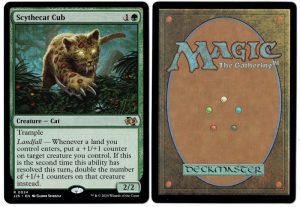 Scythecat Cub from Foundations Jumpstart Magic the Gathering Proxy