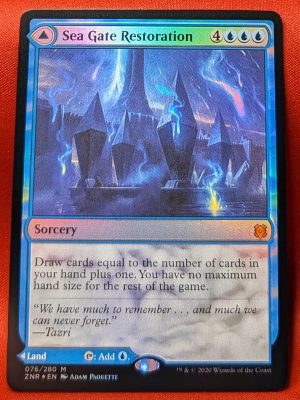 FOIL Sea Gate Restoration from Zendikar Rising MTG Proxy