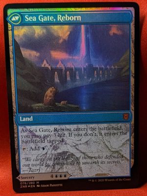 FOIL Sea Gate Restoration from Zendikar Rising MTG Proxy