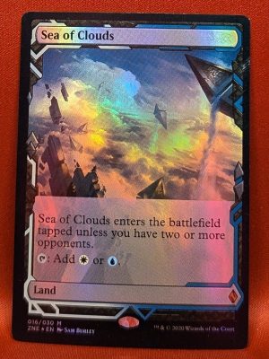 FOIL Sea of Clouds from Zendikar Rising Expedition MTG Proxy