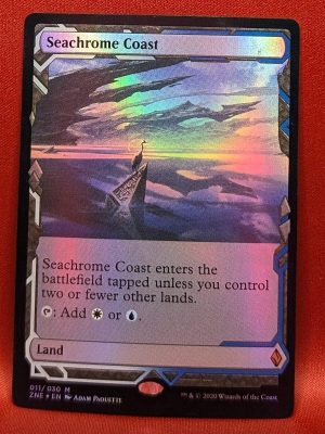 FOIL Seachrome Coast from Zendikar Rising Expedition MTG Proxy