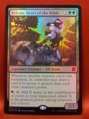 FOIL Selvala, Heart of the Wilds from Conspiracy: Take the Crown MTG Proxy