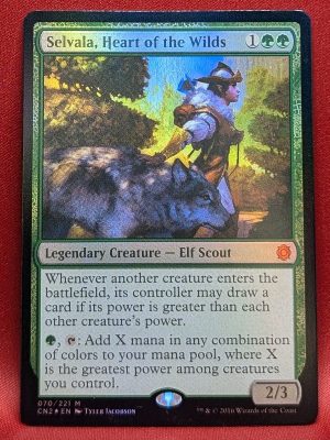 FOIL Selvala, Heart of the Wilds from Conspiracy: Take the Crown Magic the Gathering Proxy