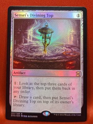 FOIL Sensei's Divining Top from Eternal Masters MTG Proxy