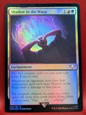 FOIL Shadow in the Warp from Universes Beyond: Warhammer 40,000  Magic the Gathering Proxy