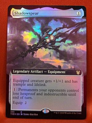 FOIL Shadowspear (Extended Art) from Theros Beyond Death MTG Proxy