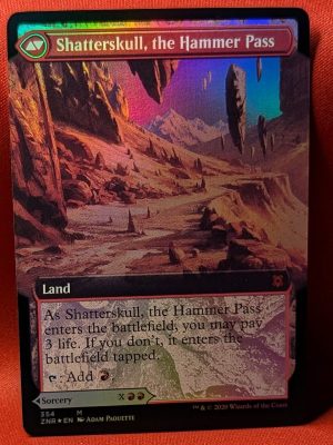 FOIL Shatterskull Smashing (Extended Art) from Zendikar Rising MTG Proxy