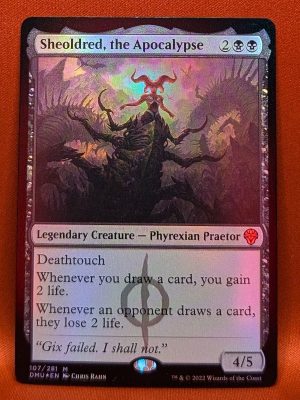 FOIL Sheoldred, the Apocalypse from Dominaria United MTG Proxy