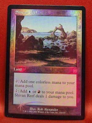 FOIL Shivan Reef from Apocalypse MTG Proxy