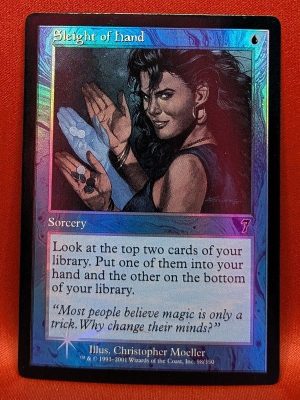 FOIL Sleight of Hand from 7th Edition MTG Proxy