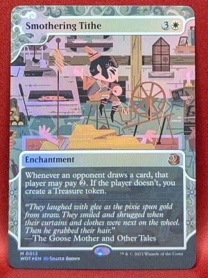 FOIL Smothering Tithe from Wilds of Eldraine: Enchanting Tales Magic the Gathering Proxy