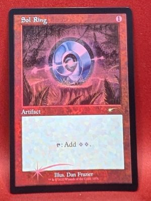 ETCHED FOIL Sol Ring (Retro Frame) from Secret Lair Drop Series MTG Proxy