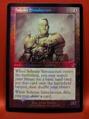 FOIL Solemn Simulacrum from Time Spiral: Remastered MTG Proxy