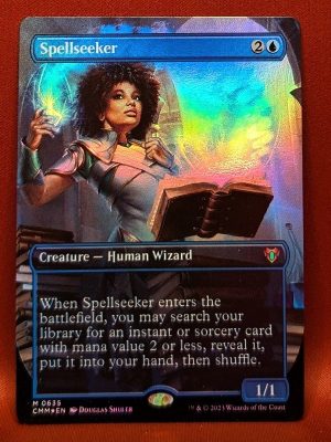 FOIL Spellseeker (Borderless) from Commander Masters MTG Proxy