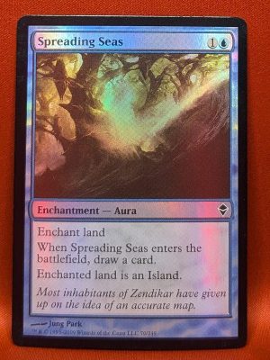 FOIL Spreading Seas from Zendikar MTG Proxy