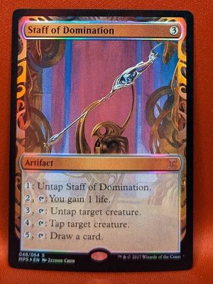 FOIL Staff of Domination from Kaladesh Inventions MTG Proxy