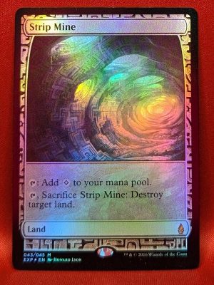 FOIL Strip Mine from Zendikar Expedition MTG Proxy