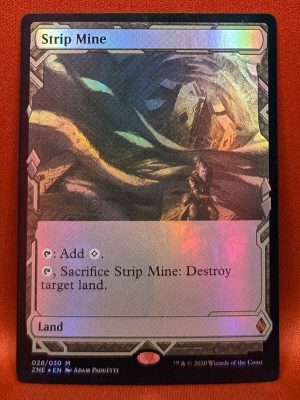 FOIL Strip Mine from Zendikar Rising Expedition MTG Proxy