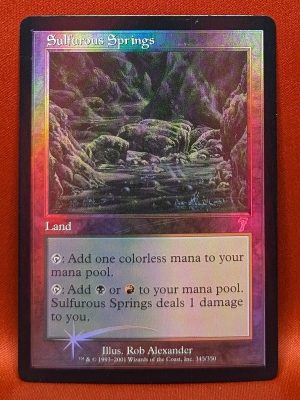 FOIL Sulfurous Springs from 7th Edition MTG Proxy