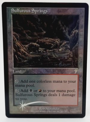 FOIL Sulfurous Springs from 7th Edition MTG Proxy