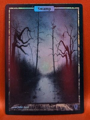 FOIL Swamp from Unhinged MTG Proxy