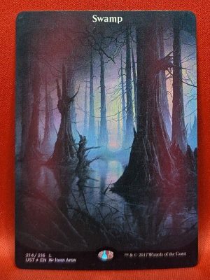 FOIL Swamp from Unstable MTG Proxy