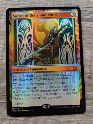 FOIL Sword of Body and Mind from Kaladesh Invention MTG Proxy