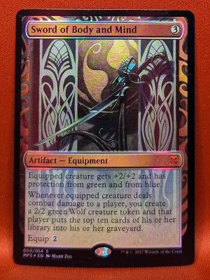 FOIL Sword of Body and Mind from Kaladesh Invention MTG Proxy