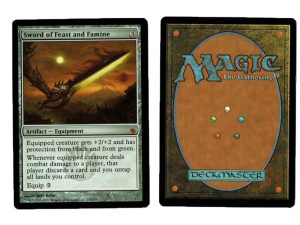 Sword of Feast and Famine from Mirrodin Besieged MTG Proxy