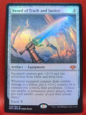 FOIL Sword of Truth and Justice from Modern Horizons Magic the Gathering Proxy