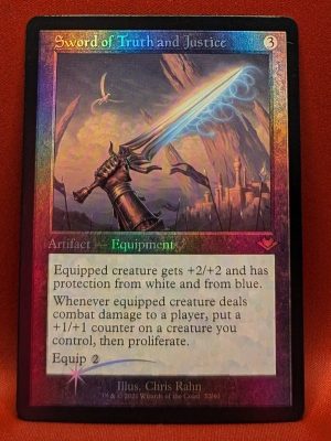 FOIL Sword of Truth and Justice (Retro Frame) from Modern Horizons MTG Proxy