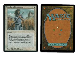 Swords to Plowshares from Beta MTG Proxy