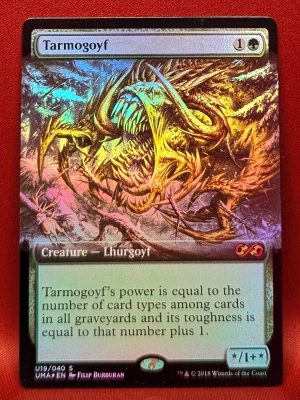 FOIL Tarmogoyf (Borderless) from Ultimate Masters: Box Toppers MTG Proxy