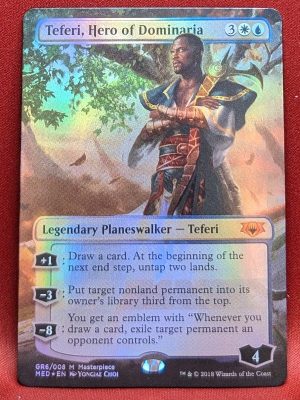 FOIL Teferi, Hero of Dominaria from Guilds of Ravnica: Mythic Edition Magic the Gathering Proxy