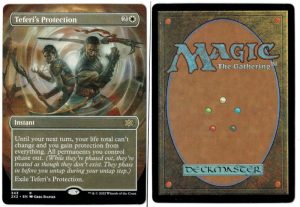 Teferi's Protection (Borderless) from Double Masters 2022 MTG Proxy