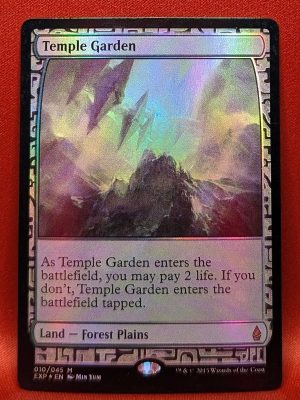 FOIL Temple Garden from Zendikar Expedition MTG Proxy