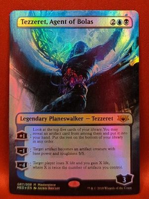 FOIL Tezzeret, Agent of Bolas from Guilds of Ravnica: Mythic Edition MTG Proxy