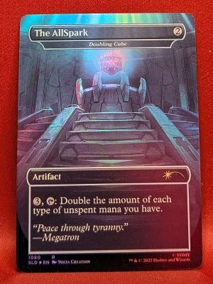 FOIL Doubling Cube (The Allspark) from Secret Lair Drop Magic the Gathering Proxy