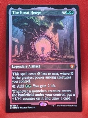 ETCHED FOIL The Great Henge from Commander Masters MTG Proxy