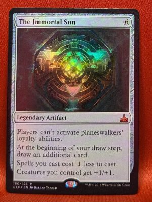 FOIL The Immortal Sun from Rivals of Ixalan MTG Proxy