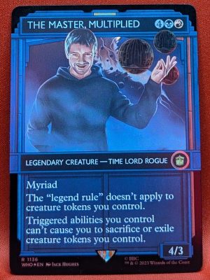 SURGE FOIL The Master, Multiplied (Showcase) from Universes Beyond: Doctor Who Magic the Gathering Proxy