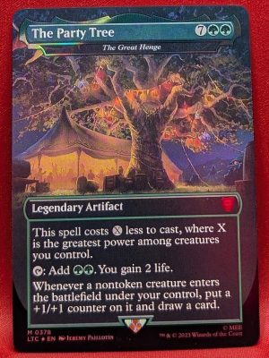 SURGE FOIL The Party Tree - The Great Henge from Universes Beyond: The Lord of the Rings: Tales of Middle-earth Magic the Gathering Proxy