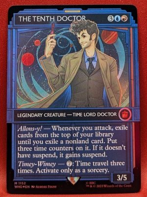 SURGE FOIL The Tenth Doctor (Showcase) - Universes Beyond: Doctor Who Magic the Gathering Proxy