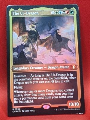 ETCHED FOIL The Ur-Dragon from Commander Masters MTG Proxy