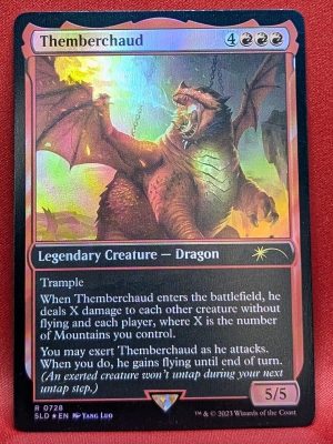 FOIL Themberchaud from Secret Lair Drop Series Magic the Gathering Proxy