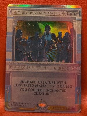 FOIL Threads of Disloyalty from Amonkhet Invocations MTG Proxy