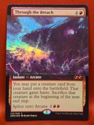 FOIL Through the Breach from Ultimate Masters Box Topper MTG Proxy